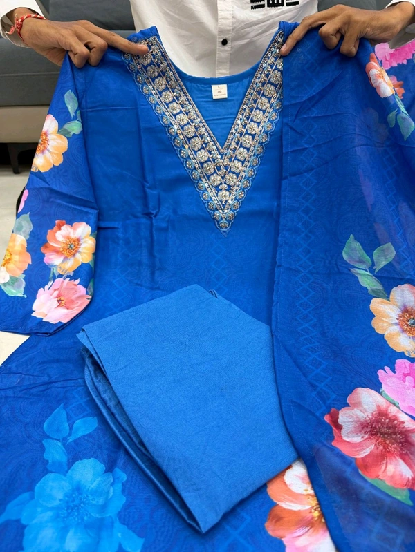 Floral Handork Kurta Set