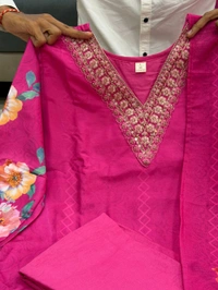 Floral Handork Kurta Set