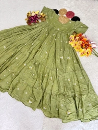 Cotton Chanderi Midi Gowns