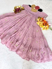 Cotton Chanderi Midi Gowns