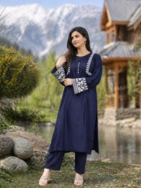 Kashmiri Work Kurta Set