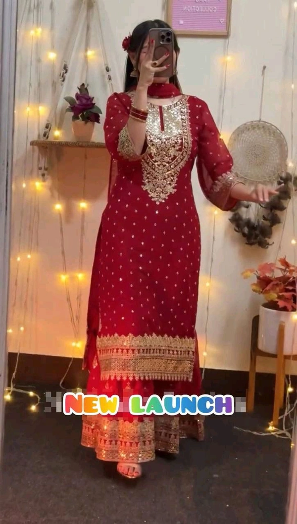 Heavy Fox Georgette Kurta Set