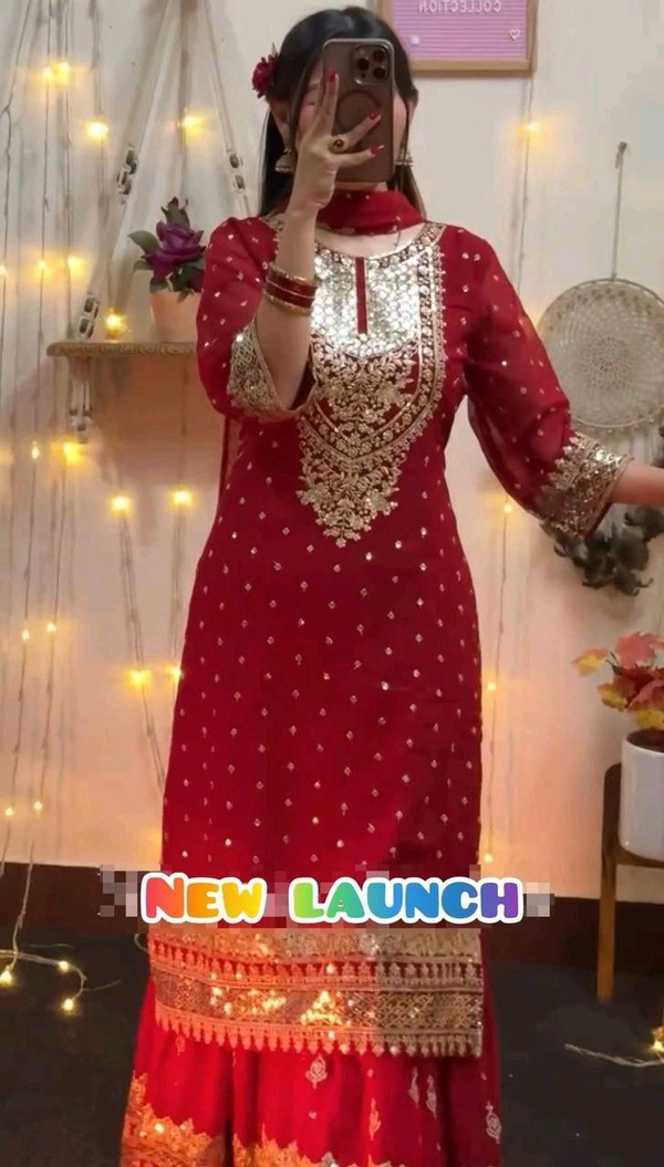 Heavy Fox Georgette Kurta Set