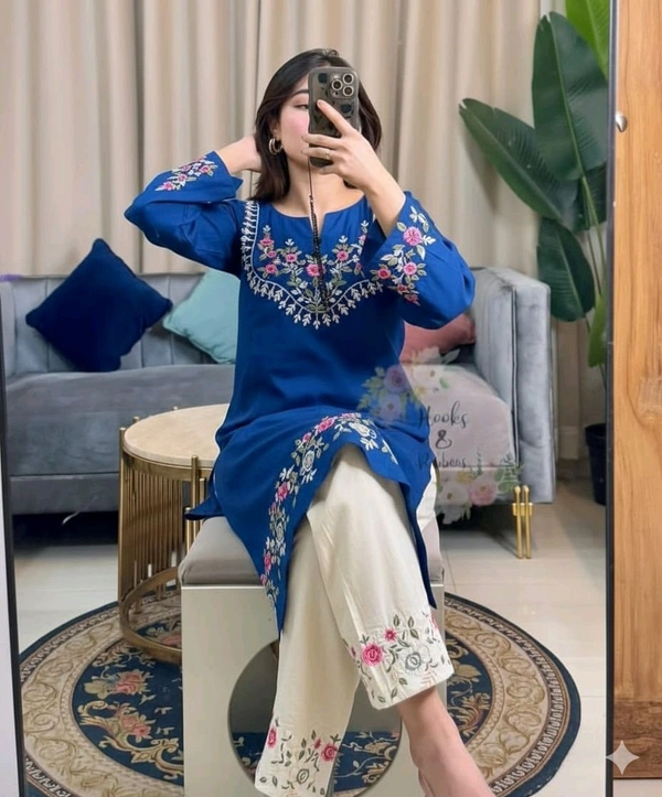 Embroidered Cord Set