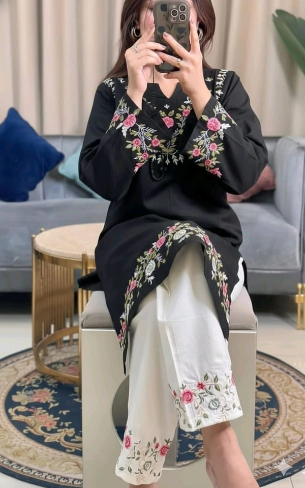 Embroidered Cord Set