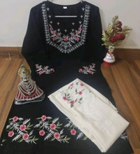 Embroidered Cord Set