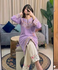 Embroidered Cord Set
