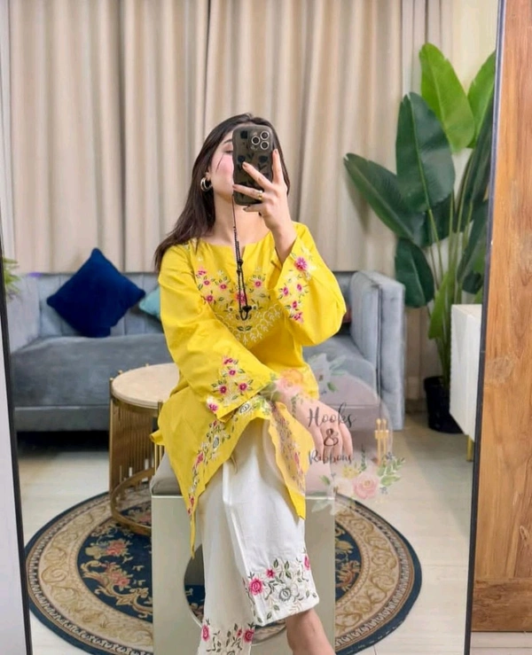 Embroidered Cord Set