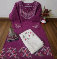 Embroidered Cord Set