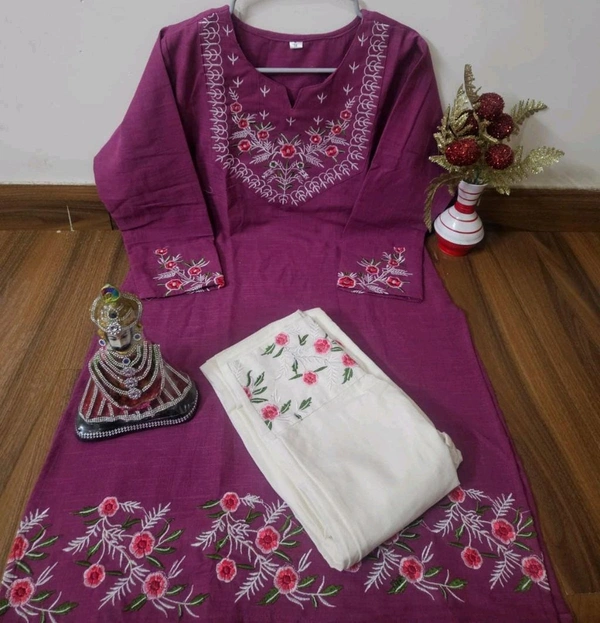 Embroidered Cord Set