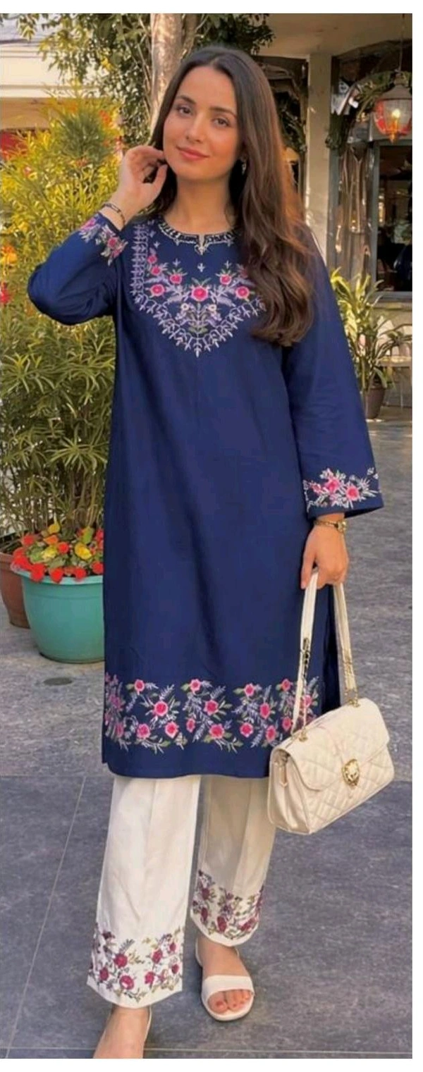 Embroidered Cord Set
