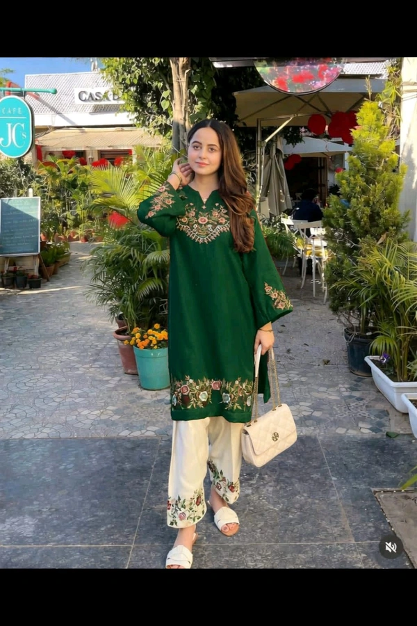 Embroidered Cord Set