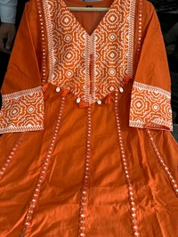 Cotton Anarkali Kurta Set