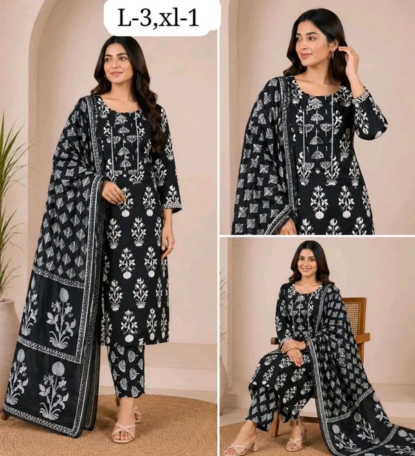 Jaipuri Cotton Kurta Set