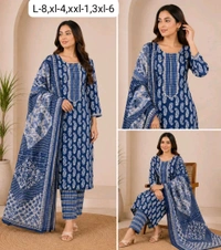 Jaipuri Cotton Kurta Set