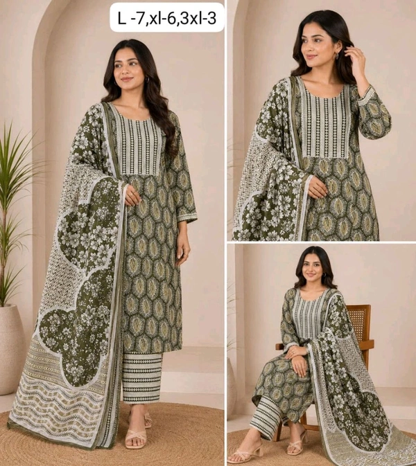 Jaipuri Cotton Kurta Set