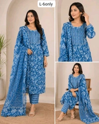 Jaipuri Cotton Kurta Set
