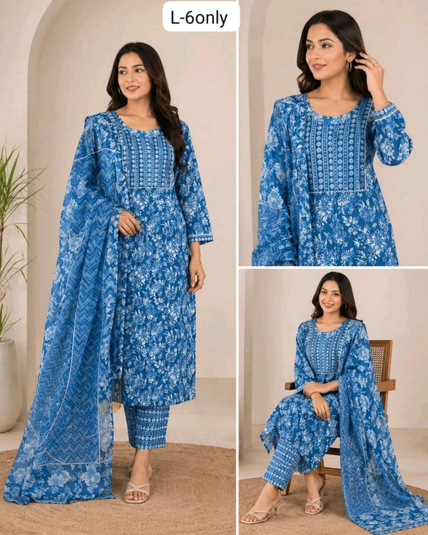 Jaipuri Cotton Kurta Set