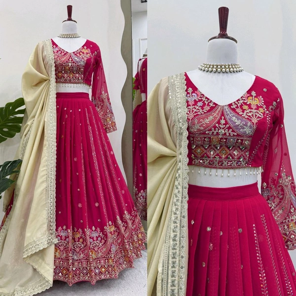 Women Embroidered Lehenga