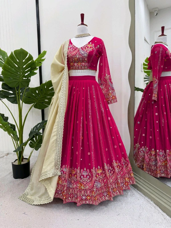 Women Embroidered Lehenga