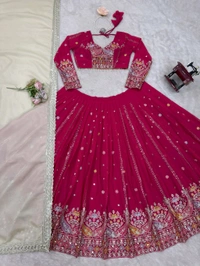 Women Embroidered Lehenga