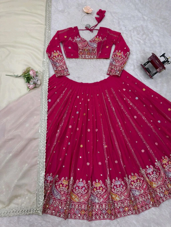 Women Embroidered Lehenga