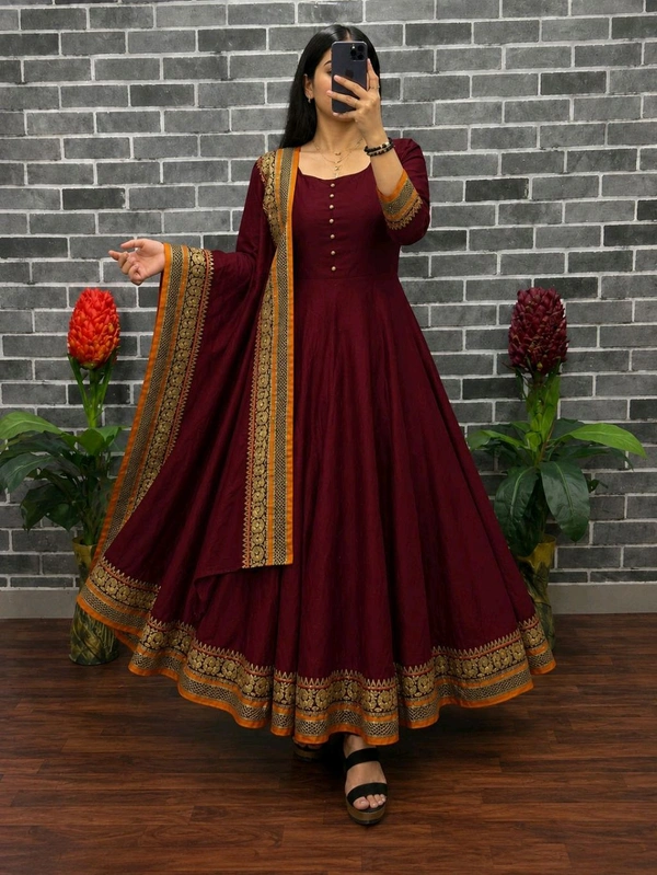 Anarkali Gown Dupatta