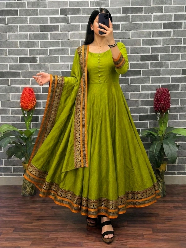 Anarkali Gown Dupatta