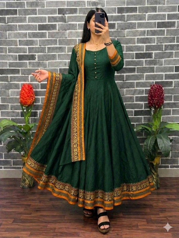 Anarkali Gown Dupatta