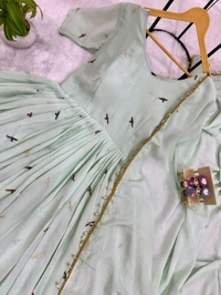 Chinnon Gown With Dupatta
