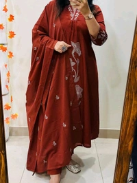 Embroidery Cotton Suit Set