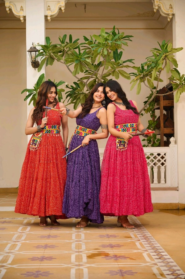 Anarkali Gown With Koti