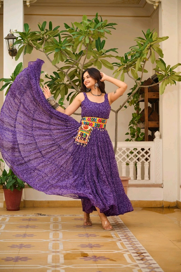 Anarkali Gown With Koti