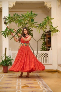 Anarkali Gown With Koti