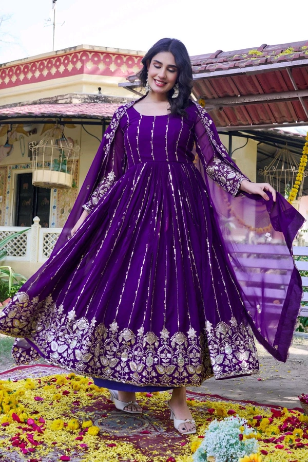 Long Gown And Duppata