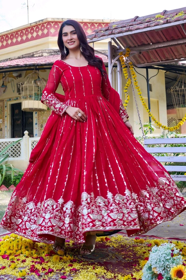 Long Gown And Duppata
