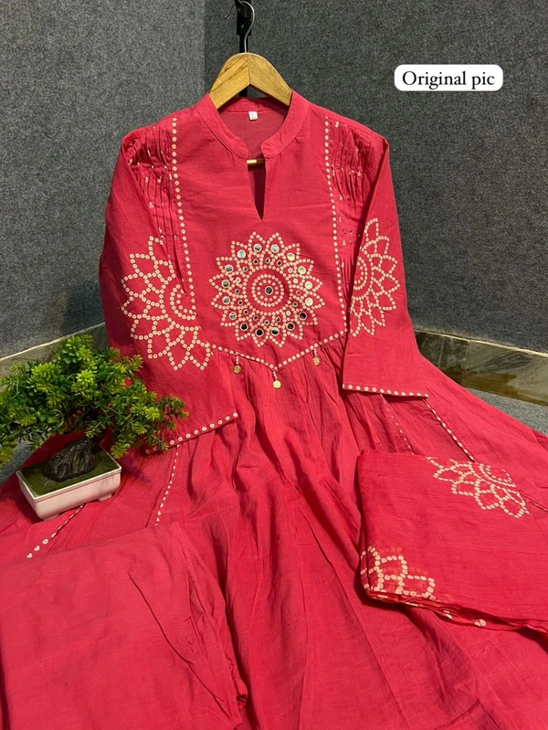 Jaipuri Cotton 3 Piece Kurta Set