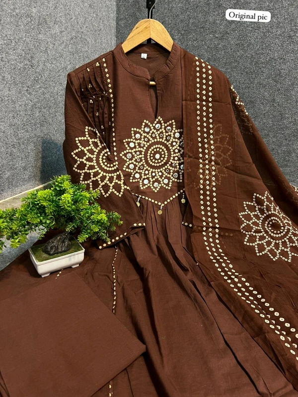 Jaipuri Cotton 3 Piece Kurta Set