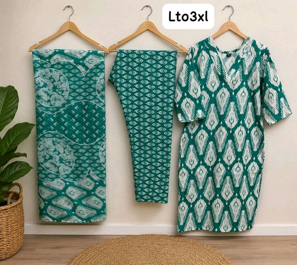 Jaipuri Cotton Kurta Set
