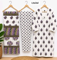 Jaipuri Cotton Kurta Set