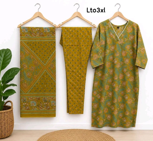 Jaipuri Cotton Kurta Set