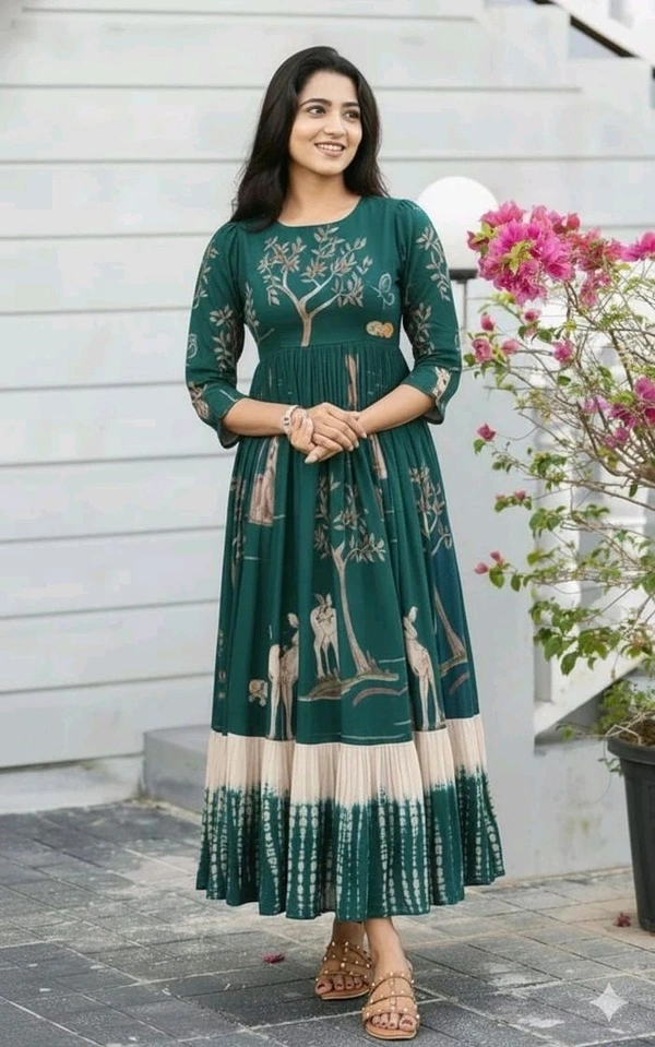 1 Piece Long Western Dress