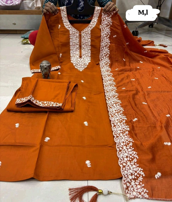 Heavy Muslin Kurta Set