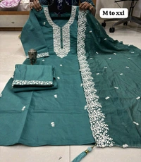 Heavy Muslin Kurta Set