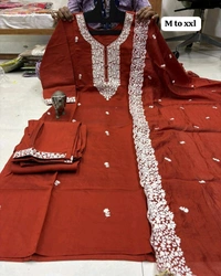 Heavy Muslin Kurta Set
