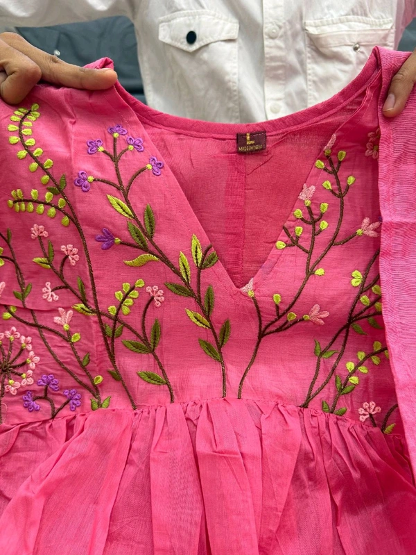 Mul Chanderi Kurta Set