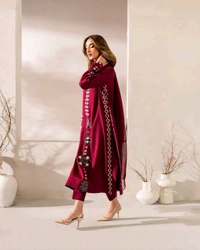 Chanderi Silk 3 Piece Kurta Set