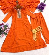 Vichitra Silk Kurta Set