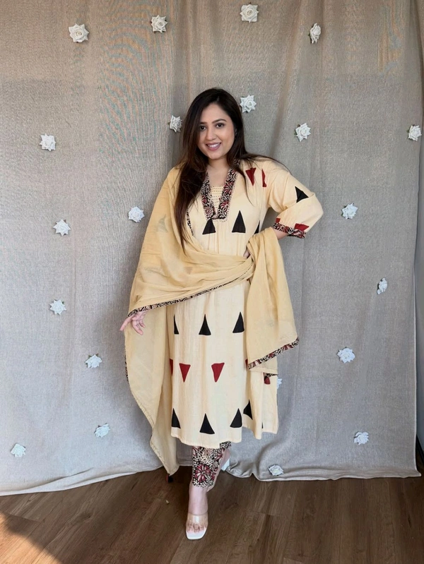 Ajarakh Print Kurta Set