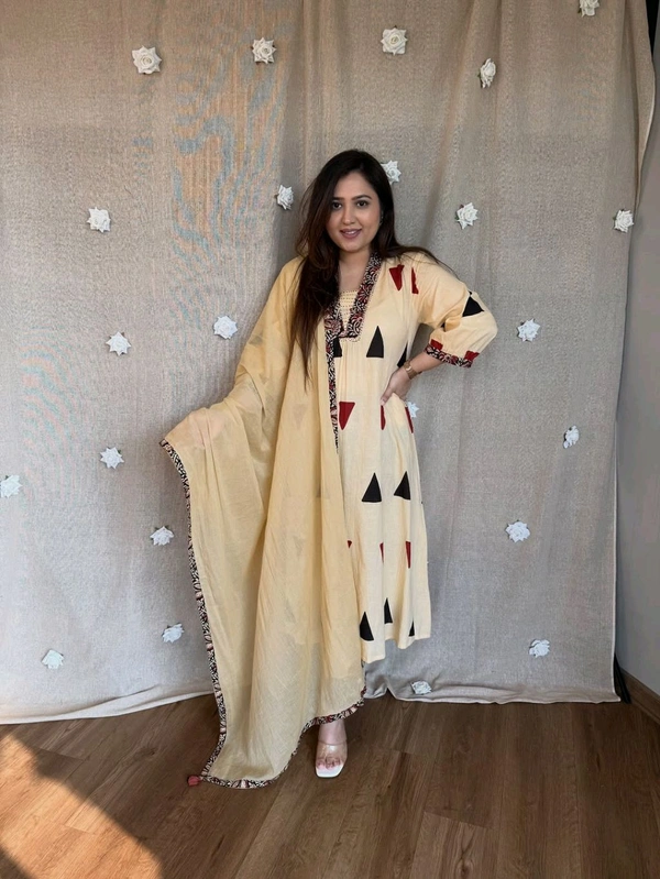 Ajarakh Print Kurta Set